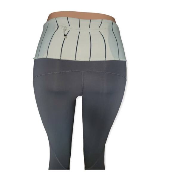 Lululemon Women's Can't Stop Pocket Crop Leggings Size 2 Grey White - Picture 13 of 16